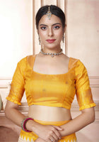 Cream Kanjivaram Silk Saree