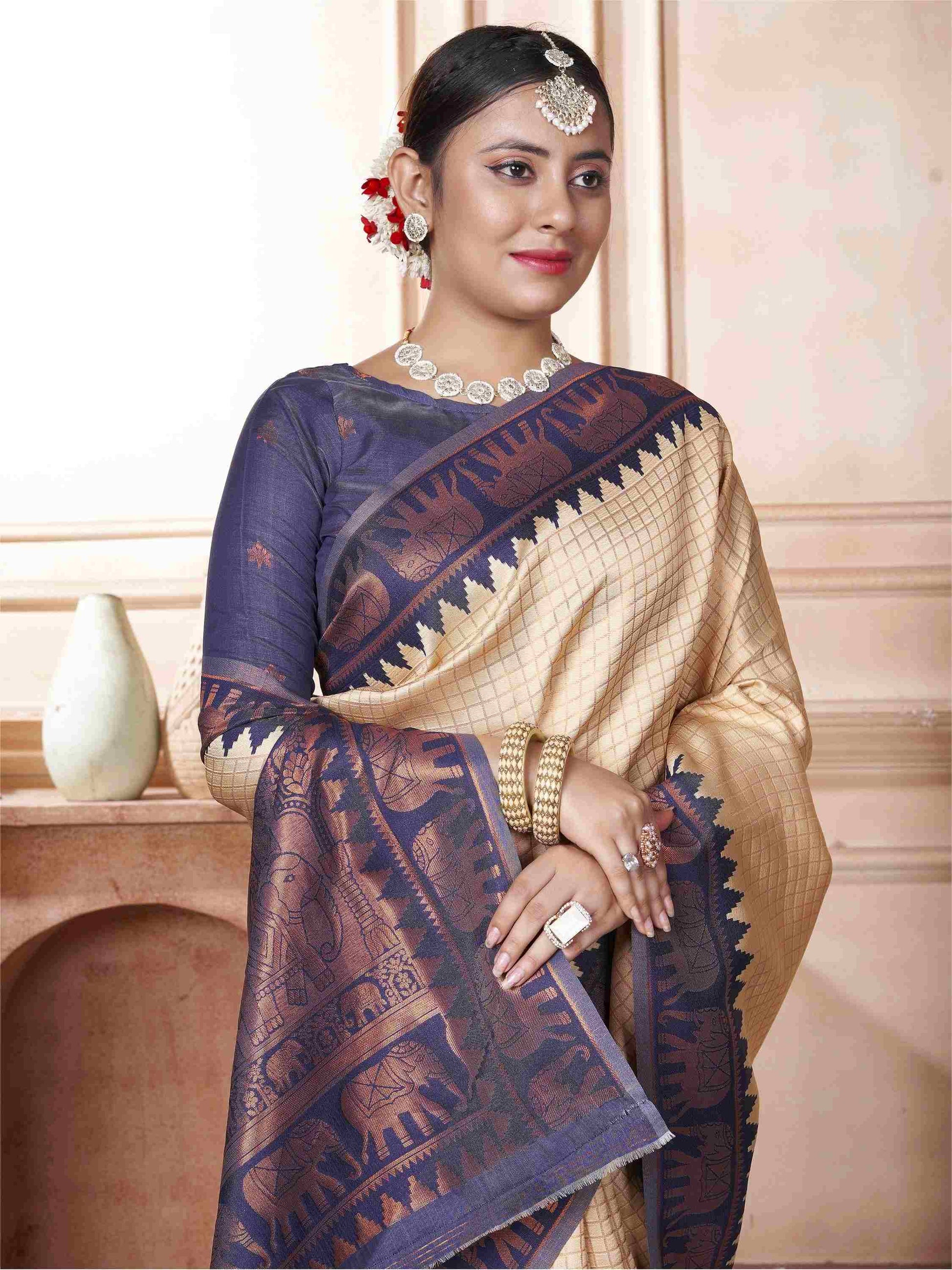 Cream_Kanjivaram_Silk_Saree