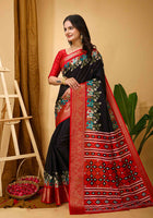 Dola Silk Saree Black