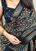 Dola Silk Saree Black