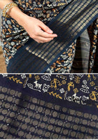Dola Silk Saree Black