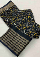 Dola Silk Saree Black