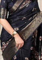 Dola Silk Saree Black