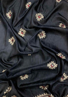 Dola Silk Saree Black
