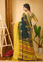 Dola Silk Saree Bottle Green