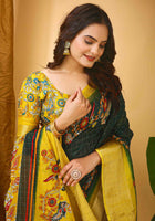 Dola Silk Saree Bottle Green