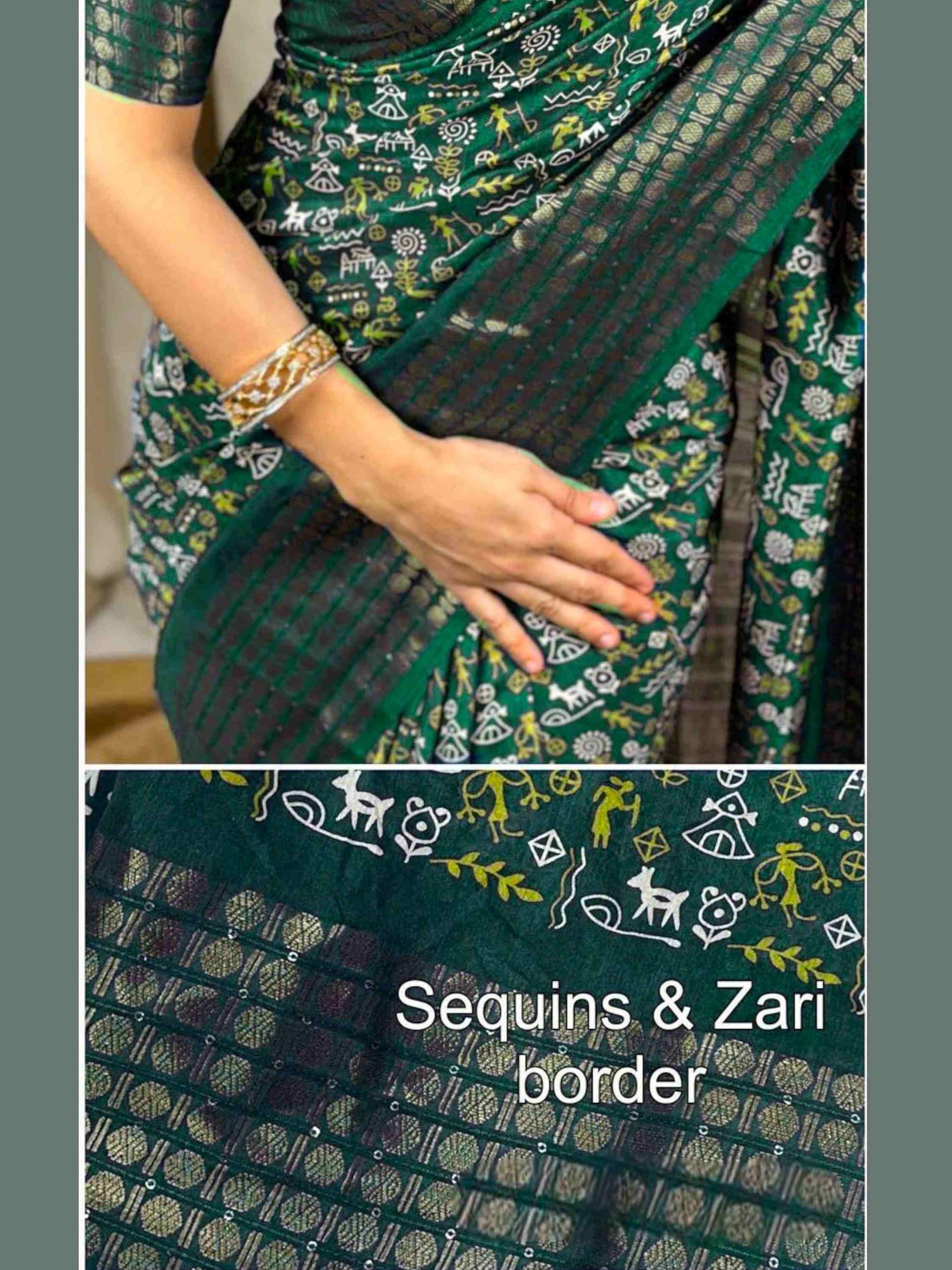Dola Silk Saree Green