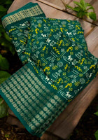 Dola Silk Saree Green