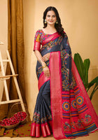 Dola Silk Saree Grey