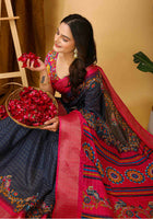 Dola Silk Saree Grey
