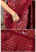 Dola Silk Saree Maroon