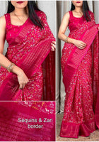 Dola Silk Saree Pink