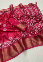 Dola Silk Saree Pink