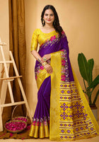Dola Silk Saree Purple