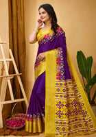 Dola Silk Saree Purple