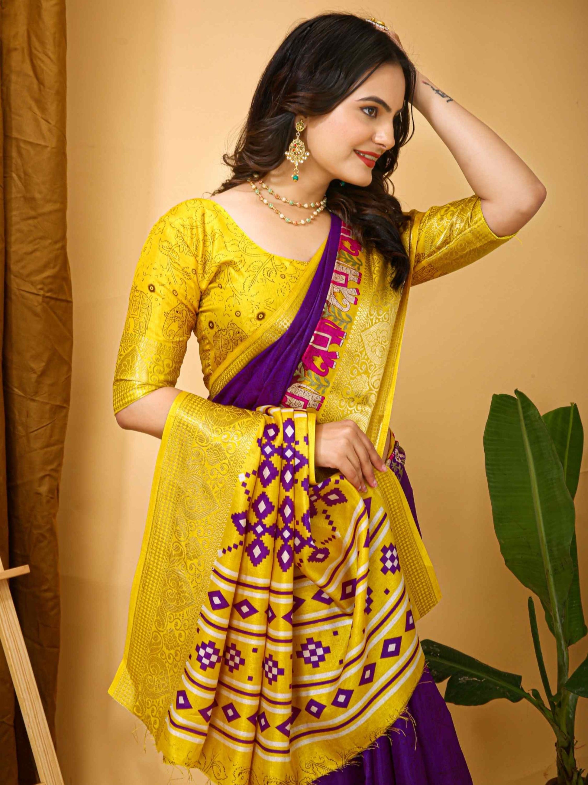 Dola Silk Saree Purple