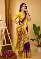 Dola Silk Saree Purple