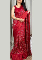 Dola Silk Saree Red