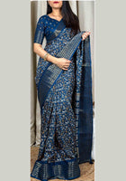 Dola Silk Saree Teal Blue
