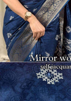 Dola Silk Saree Teal Blue