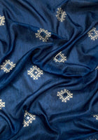 Dola Silk Saree Teal Blue