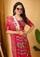 Dola Silk Saree White