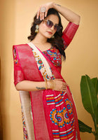 Dola Silk Saree White