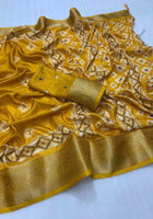 Dola Silk Saree Yellow