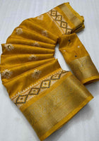 Dola Silk Saree Yellow