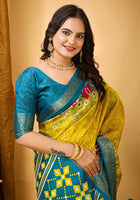 Dola Silk Saree Yellow