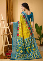 Dola Silk Saree Yellow