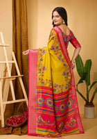 Dola Silk Saree Yellow