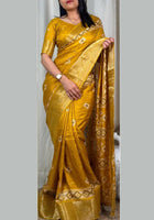 Dola Silk Saree Yellow