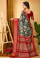 Green Dola Silk Cotton Saree