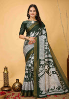 Green Handloom Cotton Saree