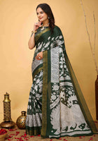 Green Handloom Cotton Saree