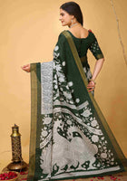 Green Handloom Cotton Saree