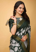 Green Handloom Cotton Saree