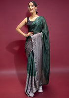 Green Ready-to-Wear Saree