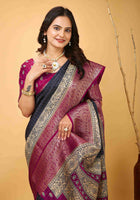 Grey Dola Silk Cotton Saree