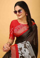 Handloom Cotton Saree Brown