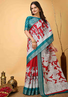 Handloom Cotton Saree Maroon