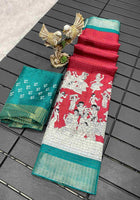 Handloom Cotton Saree Maroon