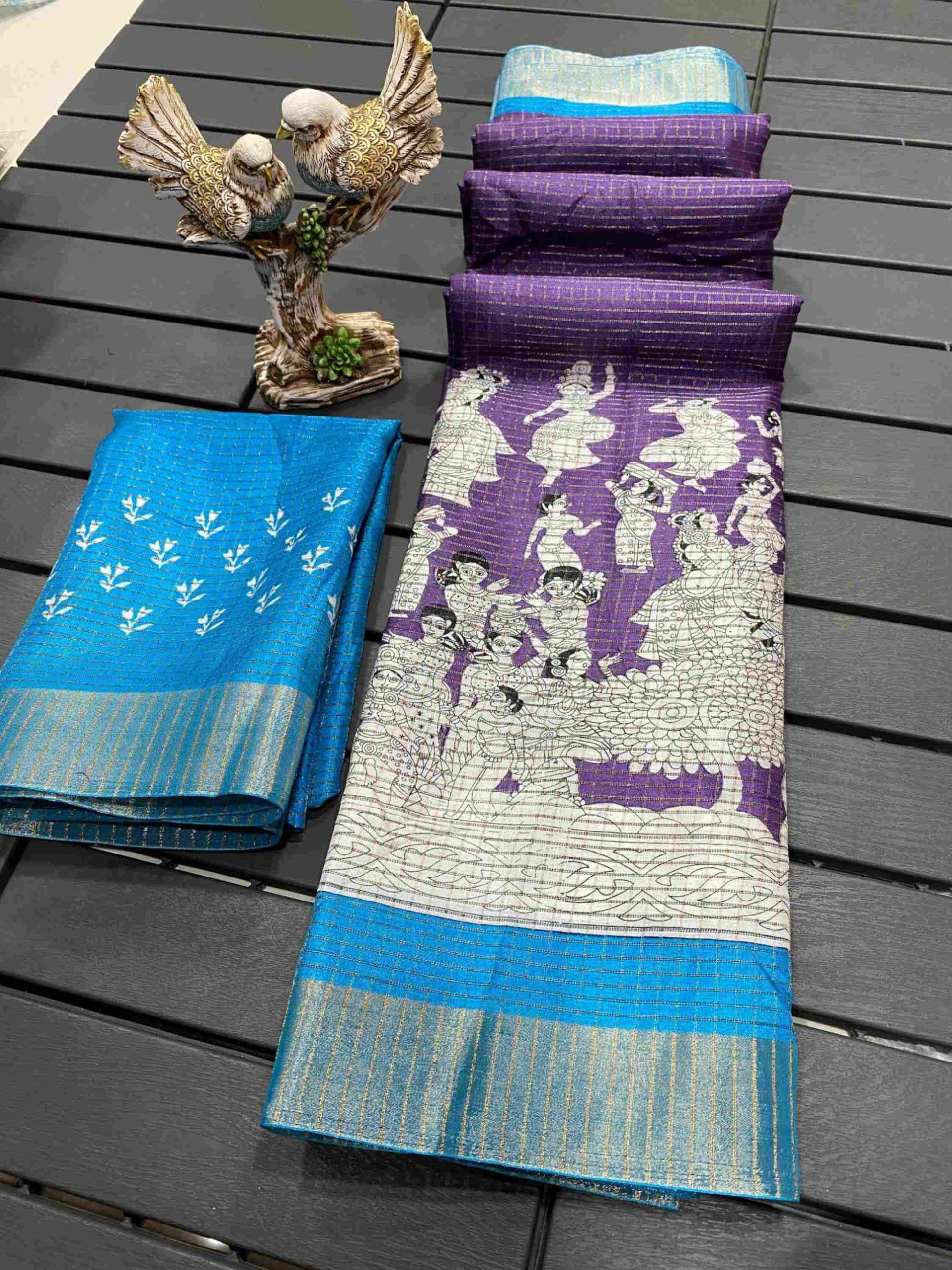 Handloom Cotton Saree Purple