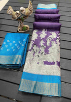 Handloom Cotton Saree Purple