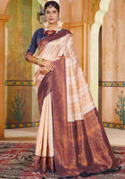 Ivory Kanjivaram Silk Saree