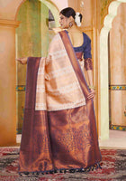 Ivory Kanjivaram Silk Saree