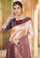Ivory Kanjivaram Silk Saree