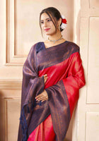 Kanchipuram Silk Saree Brick Red