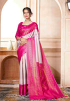 Kanchipuram Silk Saree Lavender-Pink